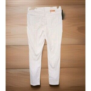 NWT Navy Rockstar Jeans Womens Size 8 White Denim Skinny Stretch Mid Rise